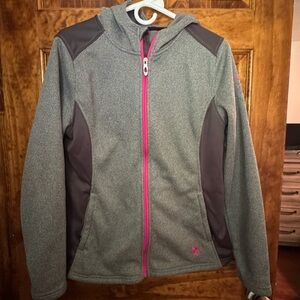Spyder women’s Gray and Pink Hooded Jacket